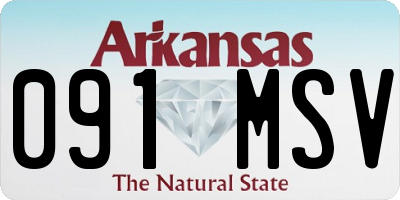 AR license plate 091MSV