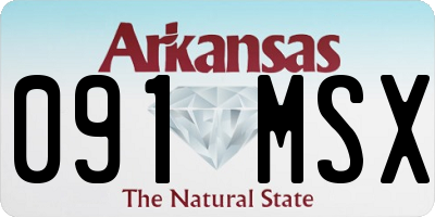 AR license plate 091MSX