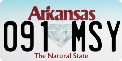 AR license plate 091MSY