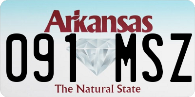 AR license plate 091MSZ