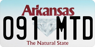 AR license plate 091MTD