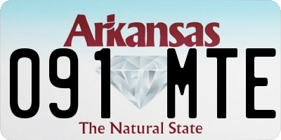 AR license plate 091MTE