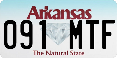 AR license plate 091MTF