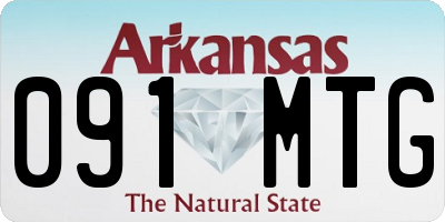 AR license plate 091MTG