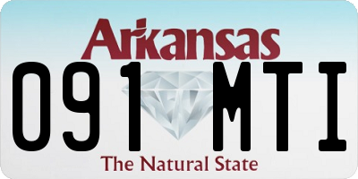 AR license plate 091MTI