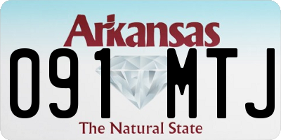 AR license plate 091MTJ
