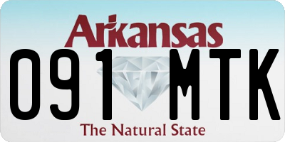 AR license plate 091MTK