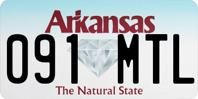 AR license plate 091MTL