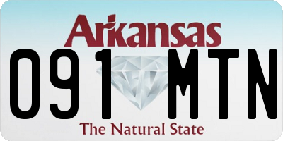 AR license plate 091MTN
