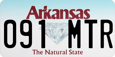 AR license plate 091MTR