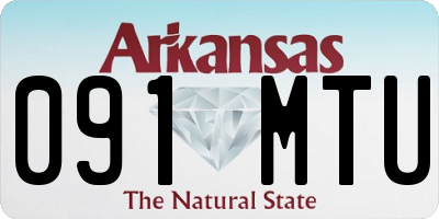 AR license plate 091MTU