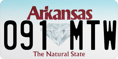 AR license plate 091MTW