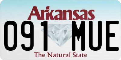 AR license plate 091MUE