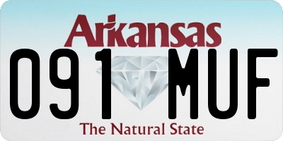 AR license plate 091MUF