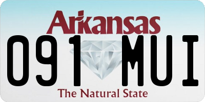 AR license plate 091MUI