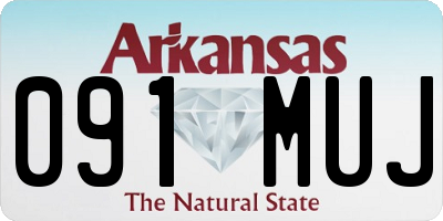 AR license plate 091MUJ