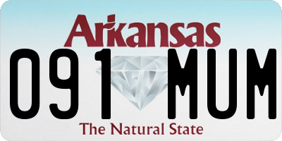 AR license plate 091MUM