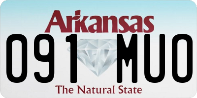 AR license plate 091MUO
