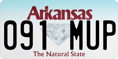 AR license plate 091MUP