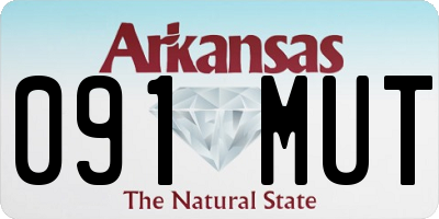 AR license plate 091MUT