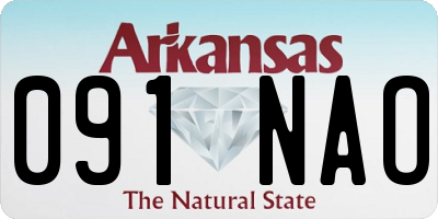 AR license plate 091NAO