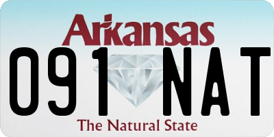 AR license plate 091NAT