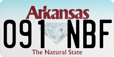 AR license plate 091NBF