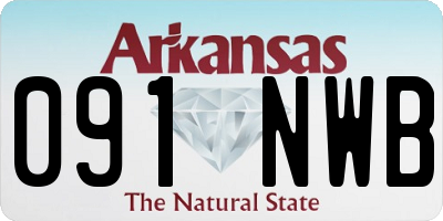 AR license plate 091NWB