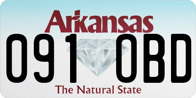 AR license plate 091OBD