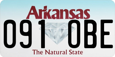 AR license plate 091OBE