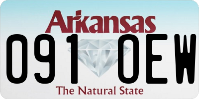 AR license plate 091OEW