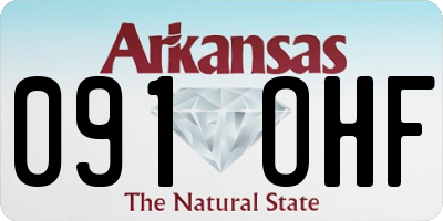 AR license plate 091OHF