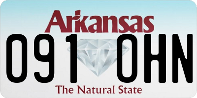 AR license plate 091OHN