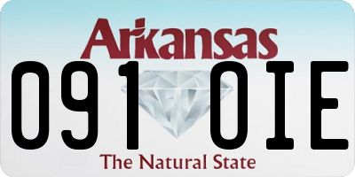 AR license plate 091OIE