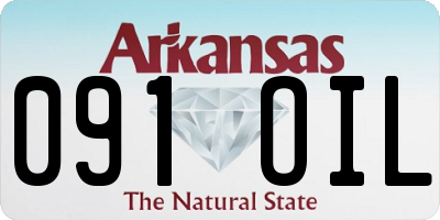 AR license plate 091OIL