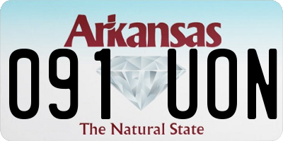 AR license plate 091UON