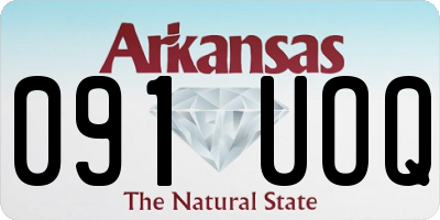 AR license plate 091UOQ