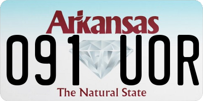 AR license plate 091UOR