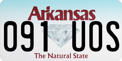 AR license plate 091UOS