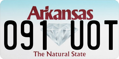 AR license plate 091UOT