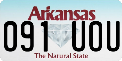 AR license plate 091UOU