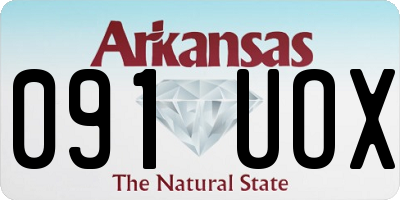 AR license plate 091UOX