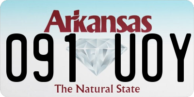 AR license plate 091UOY