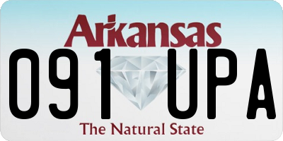 AR license plate 091UPA
