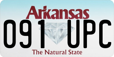 AR license plate 091UPC