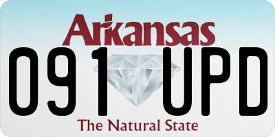AR license plate 091UPD