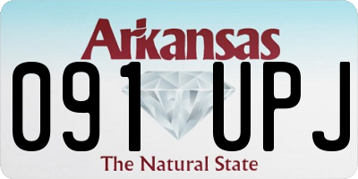 AR license plate 091UPJ