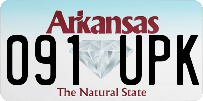 AR license plate 091UPK