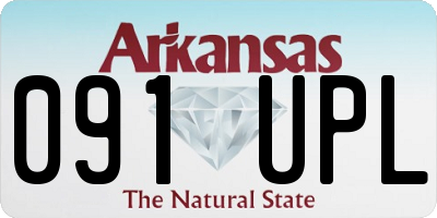AR license plate 091UPL