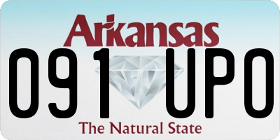 AR license plate 091UPO